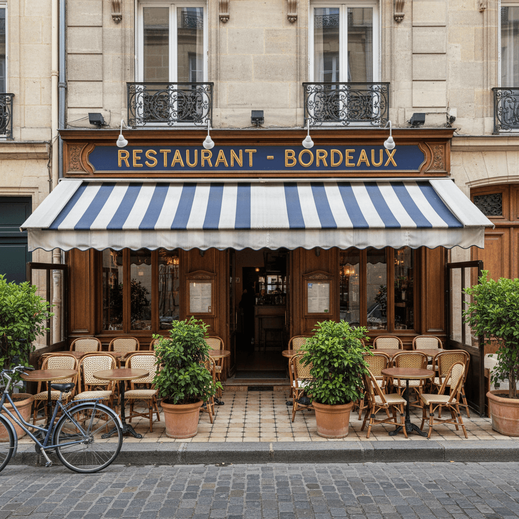 Restaurant 80m² à Bordeaux : terrasse - licence IV