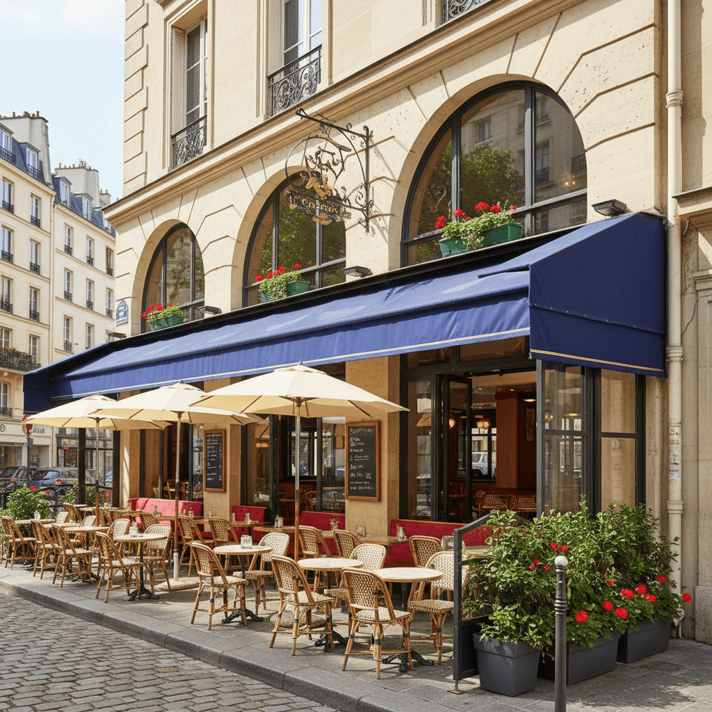 Bar-brasserie 40 couverts à Paris : terrasse - licence IV