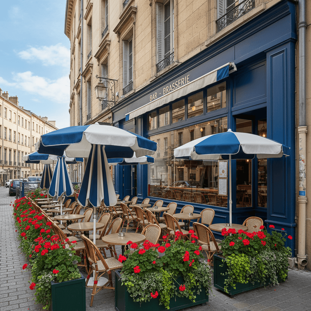 Bar-brasserie à Lyon : terrasse - licence IV