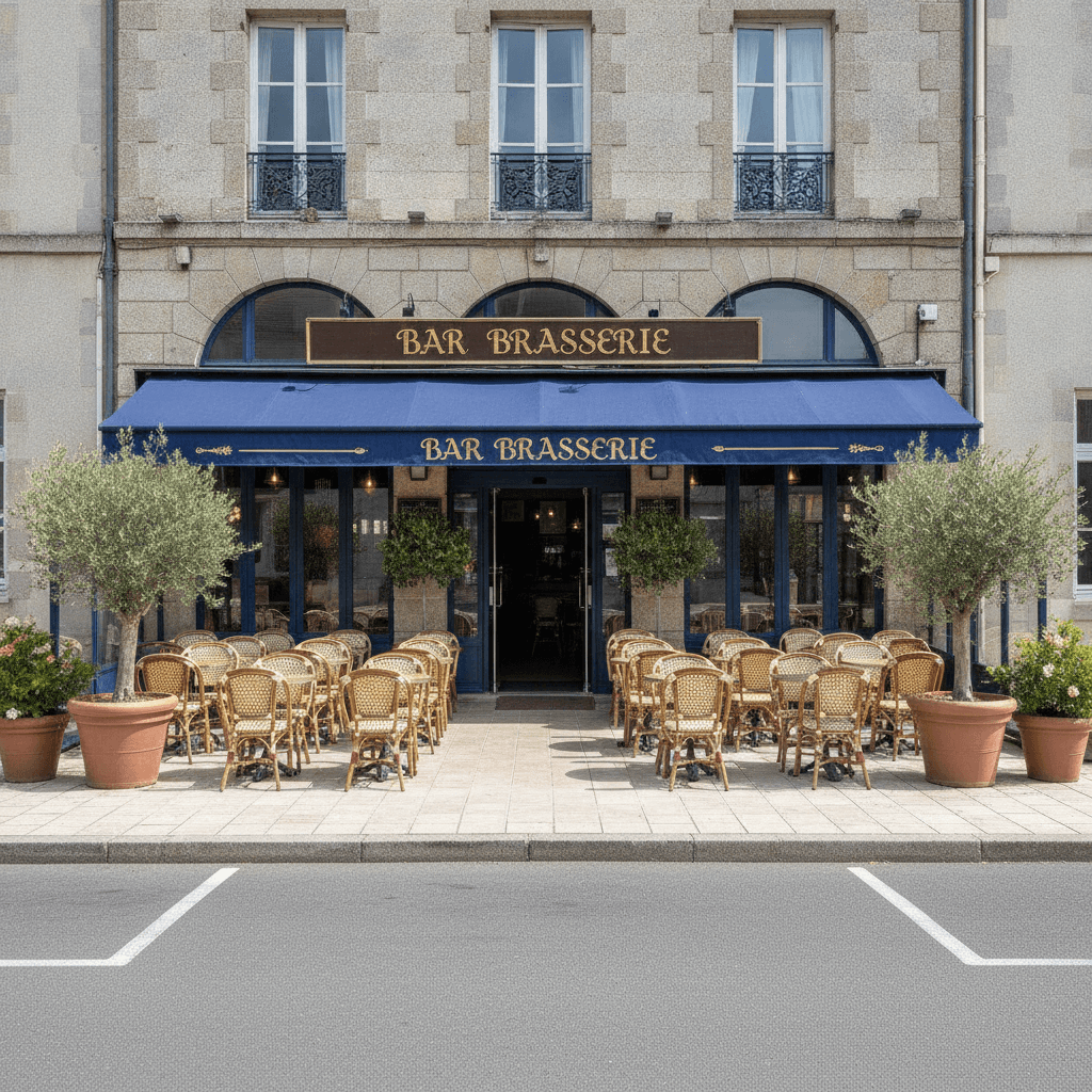 Bar-brasserie 300m² à Nantes : terrasse - licence IV