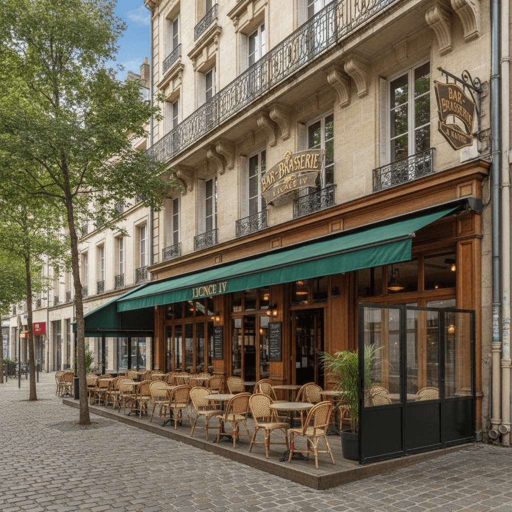 Bar-brasserie à Nantes : terrasse - licence IV