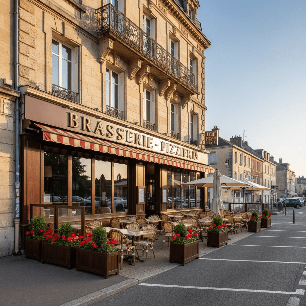 Bar-brasserie 600m² à Nantes : terrasse - licence IV