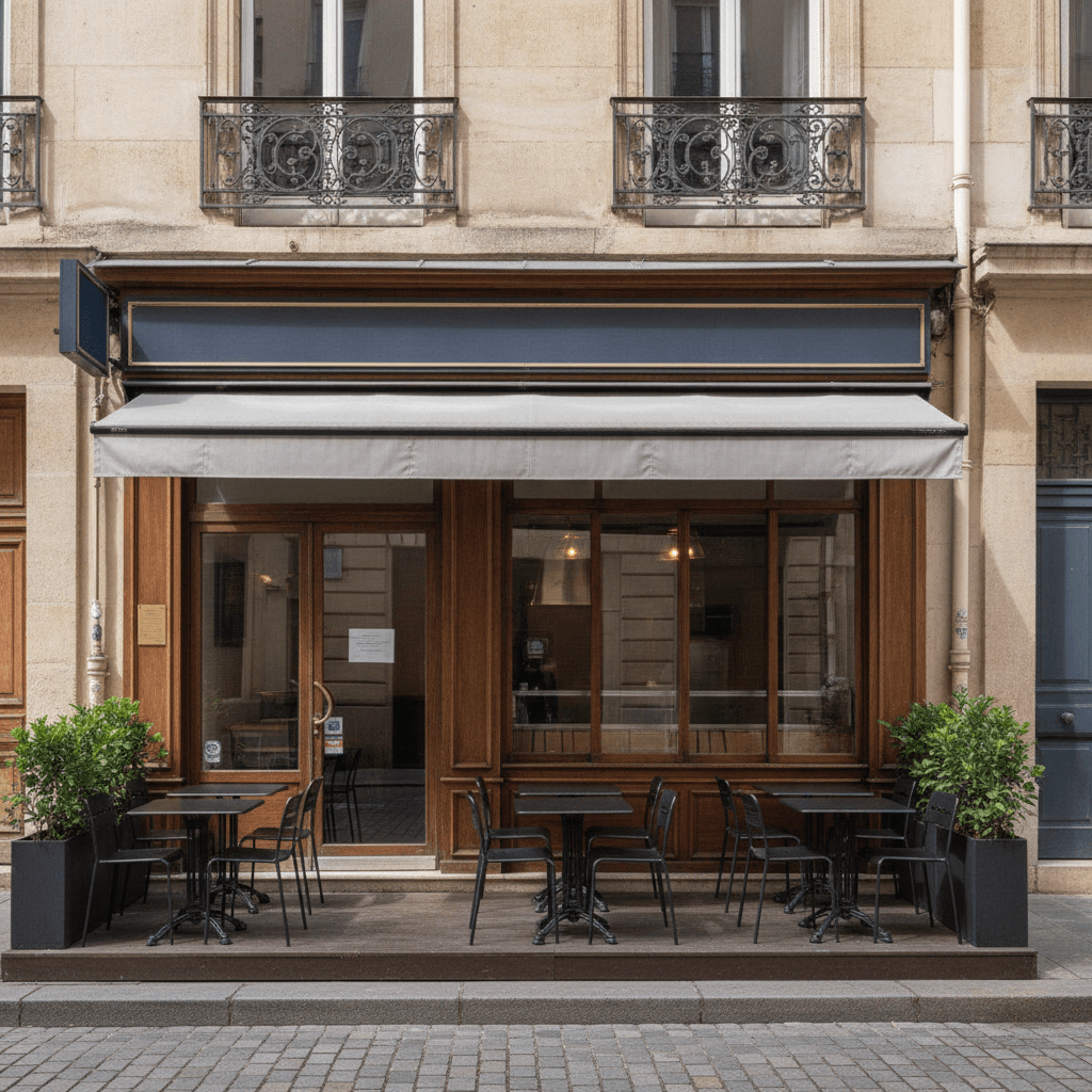 Fast-food 75m² à Lyon : terrasse - licence IV