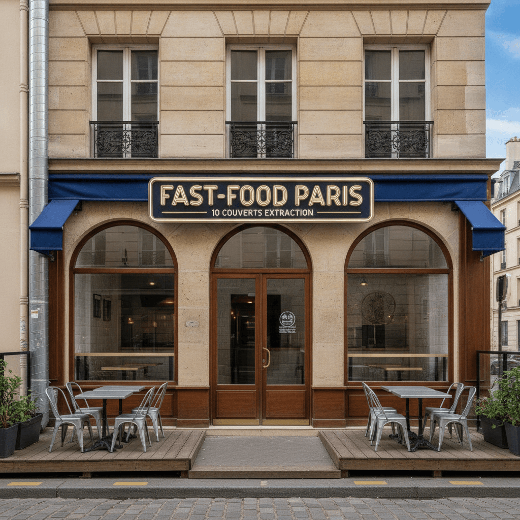 Fast-food 10 couverts à Paris : extraction