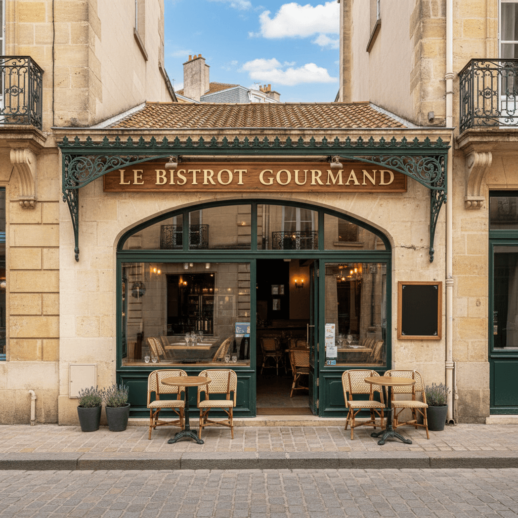 Restaurant 65m² à Bordeaux : terrasse - licence IV