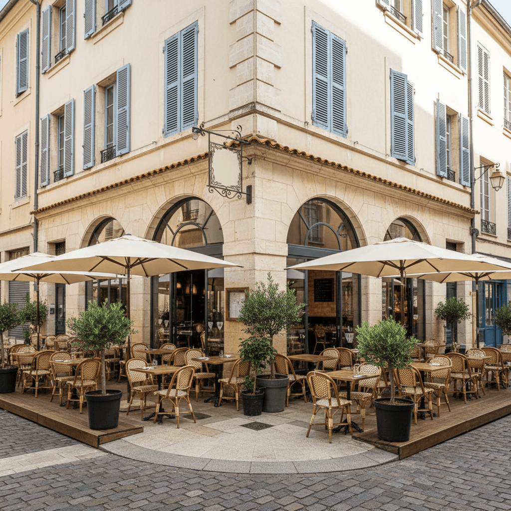 Restaurant 146m² à Montpellier : terrasse - licence IV