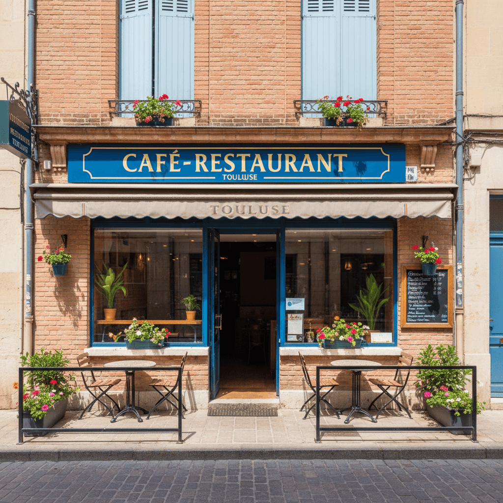 Restaurant 80m² à Toulouse : terrasse - licence IV