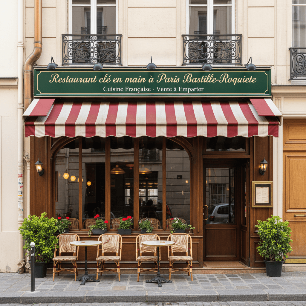 Restaurant clé en main à Paris Bastille-Roquette