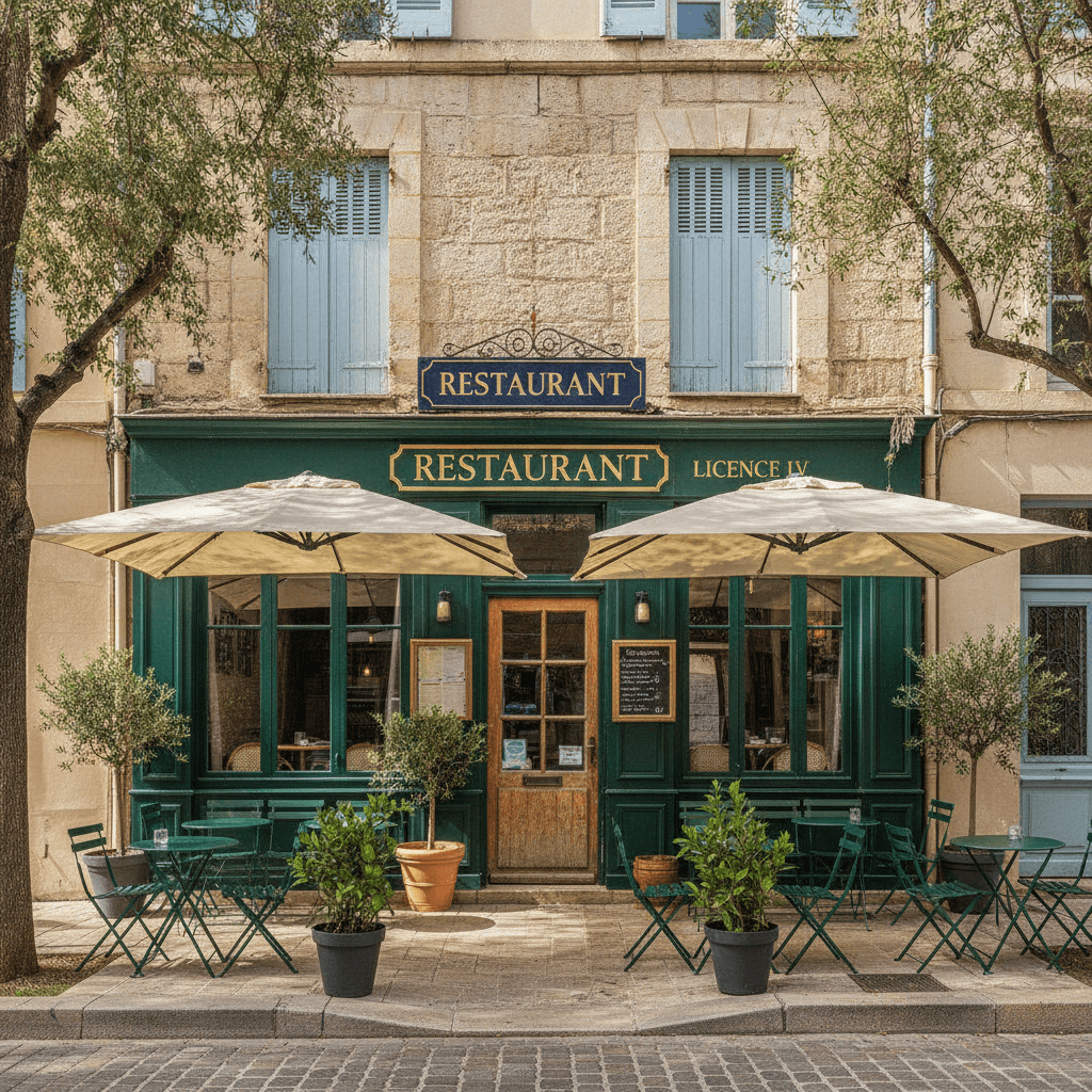 Restaurant à Marseille : terrasse - licence IV