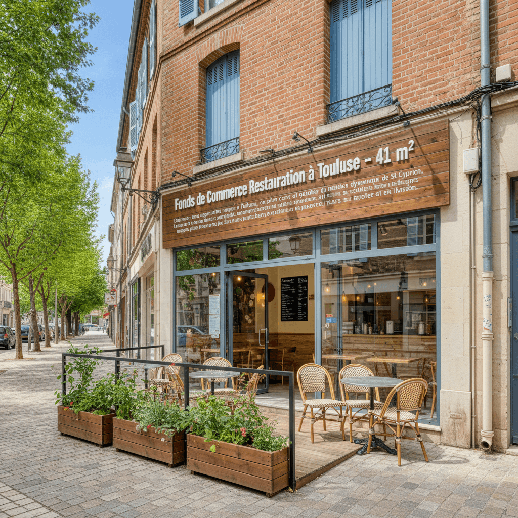 Fast-food 41m² à Toulouse : extraction