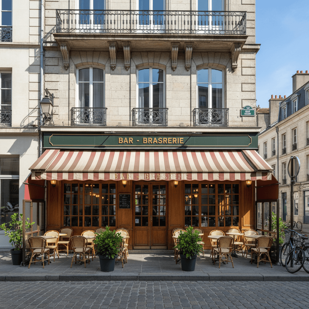 Bar-brasserie 150m² à Nantes : terrasse - licence IV