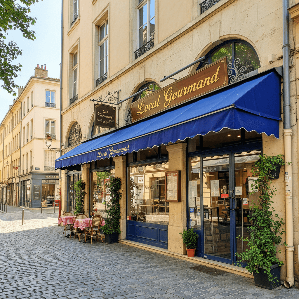 Fast-food 37m² à Lyon : terrasse - cuisine équipée