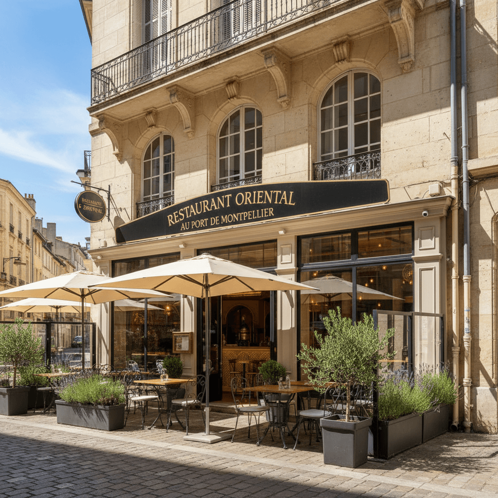 Restaurant 130m² à Montpellier : terrasse - extraction