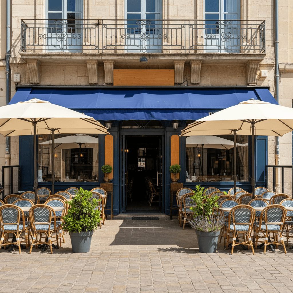 Bar-brasserie 139m² à Montpellier : terrasse - licence IV
