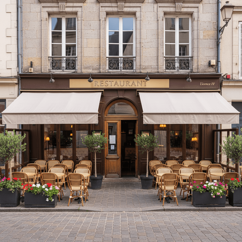 Restaurant 150m² à Rennes : terrasse - licence IV