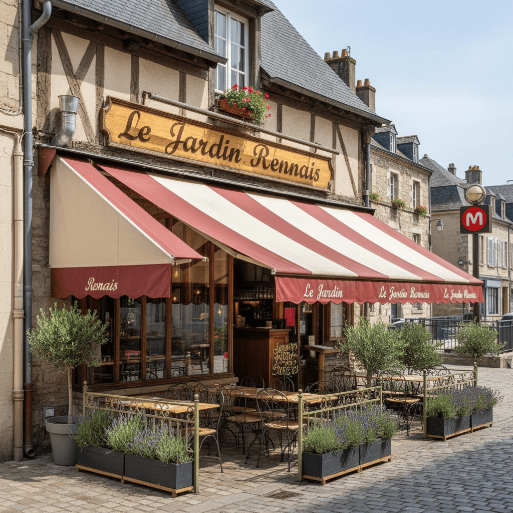 Restaurant à Rennes : terrasse - extraction