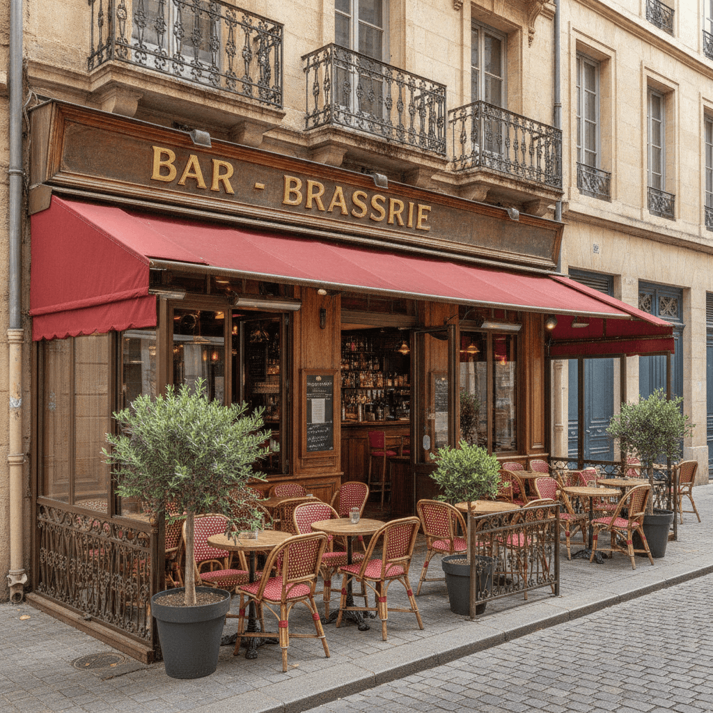 Bar-brasserie 357m² à Montpellier : terrasse - licence IV