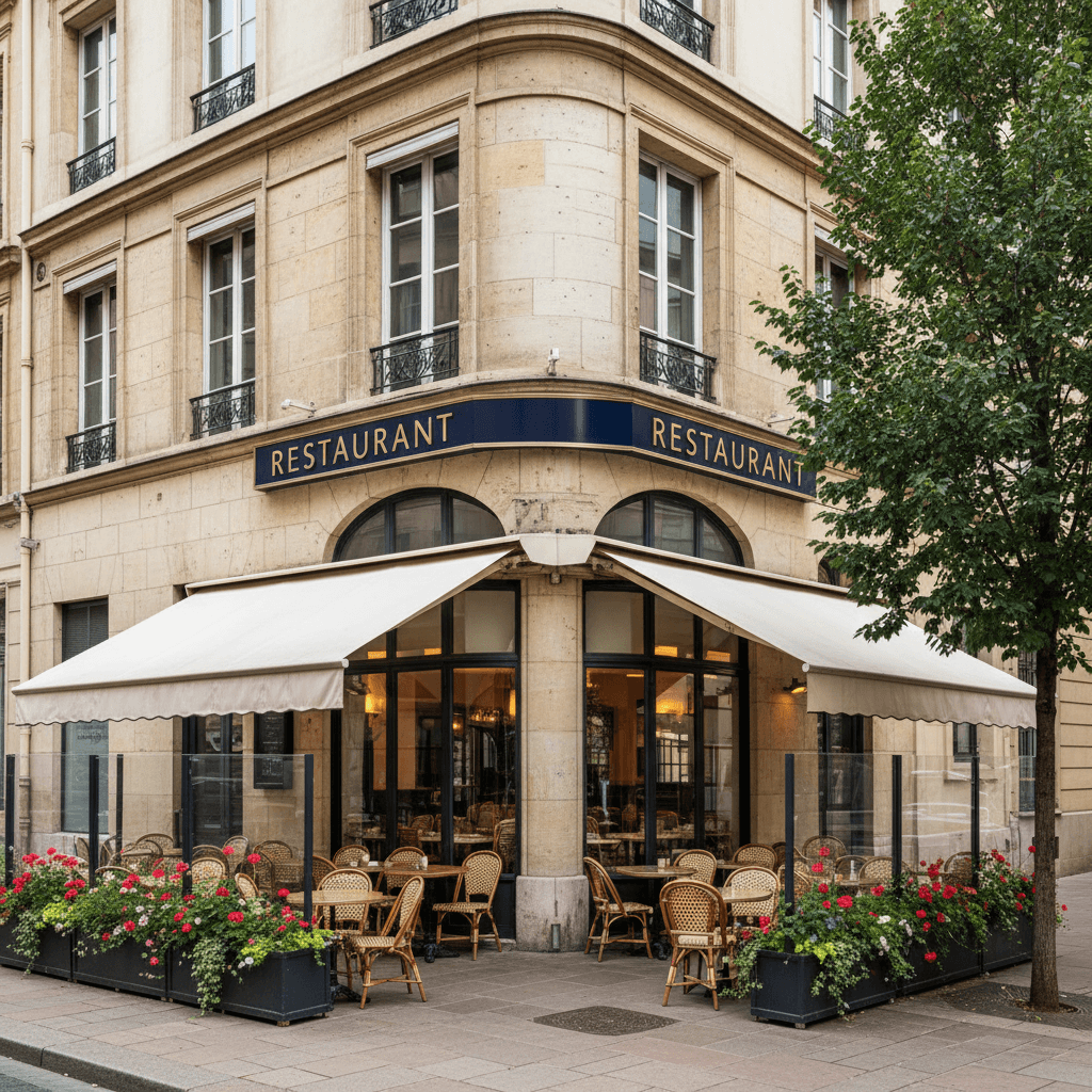 Restaurant 207m² à Lyon : terrasse - licence IV