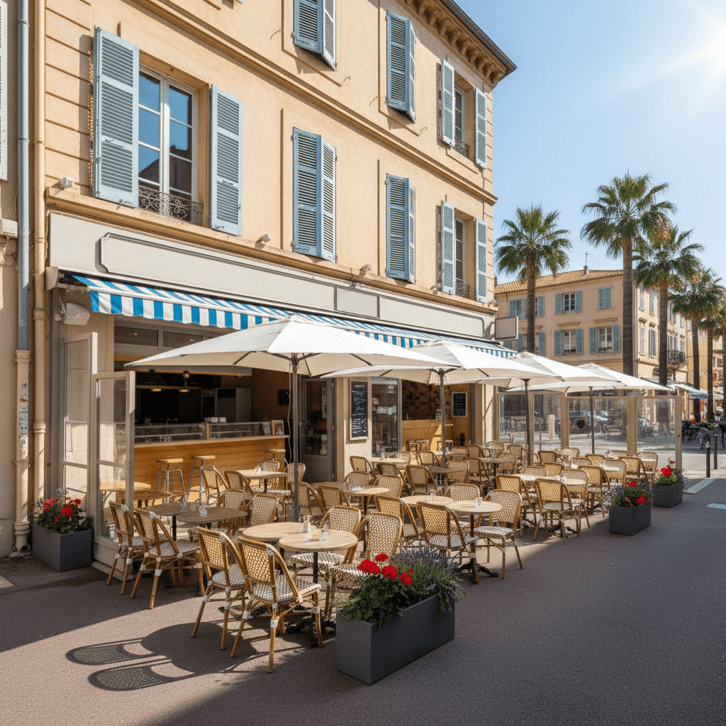 Snack 125m² à Nice : terrasse