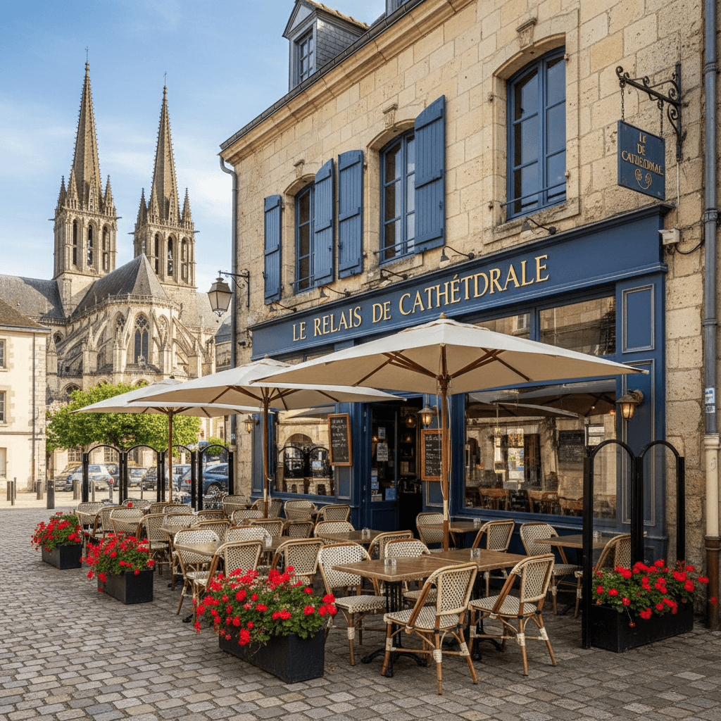 Restaurant 200m² à Laon : terrasse - licence IV