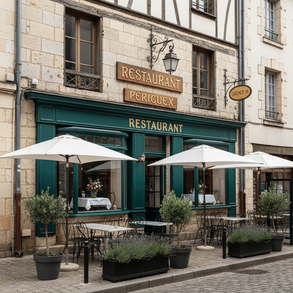 Restaurant à Périgueux : terrasse - licence IV