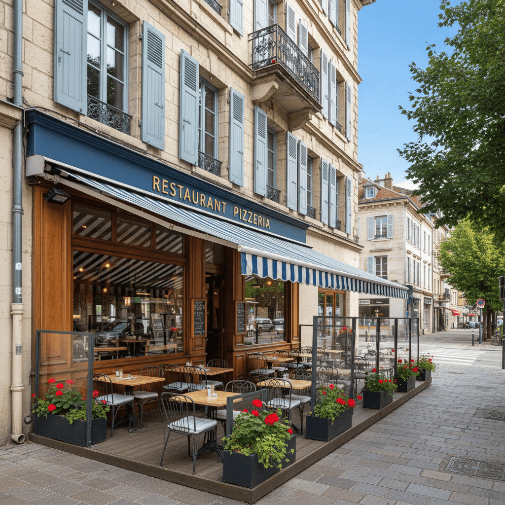 Restaurant 289m² à Grenoble : terrasse - licence IV