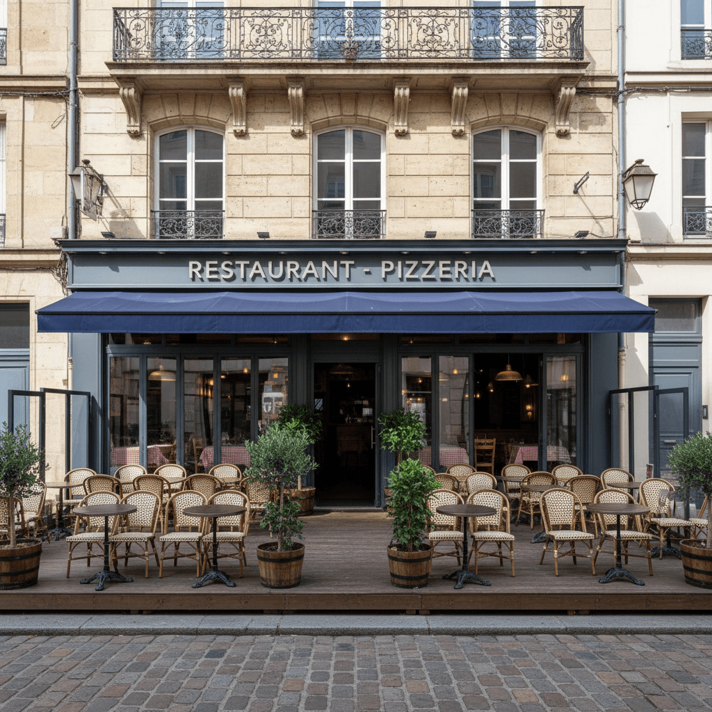 Restaurant 75m² à Nantes : terrasse - licence IV