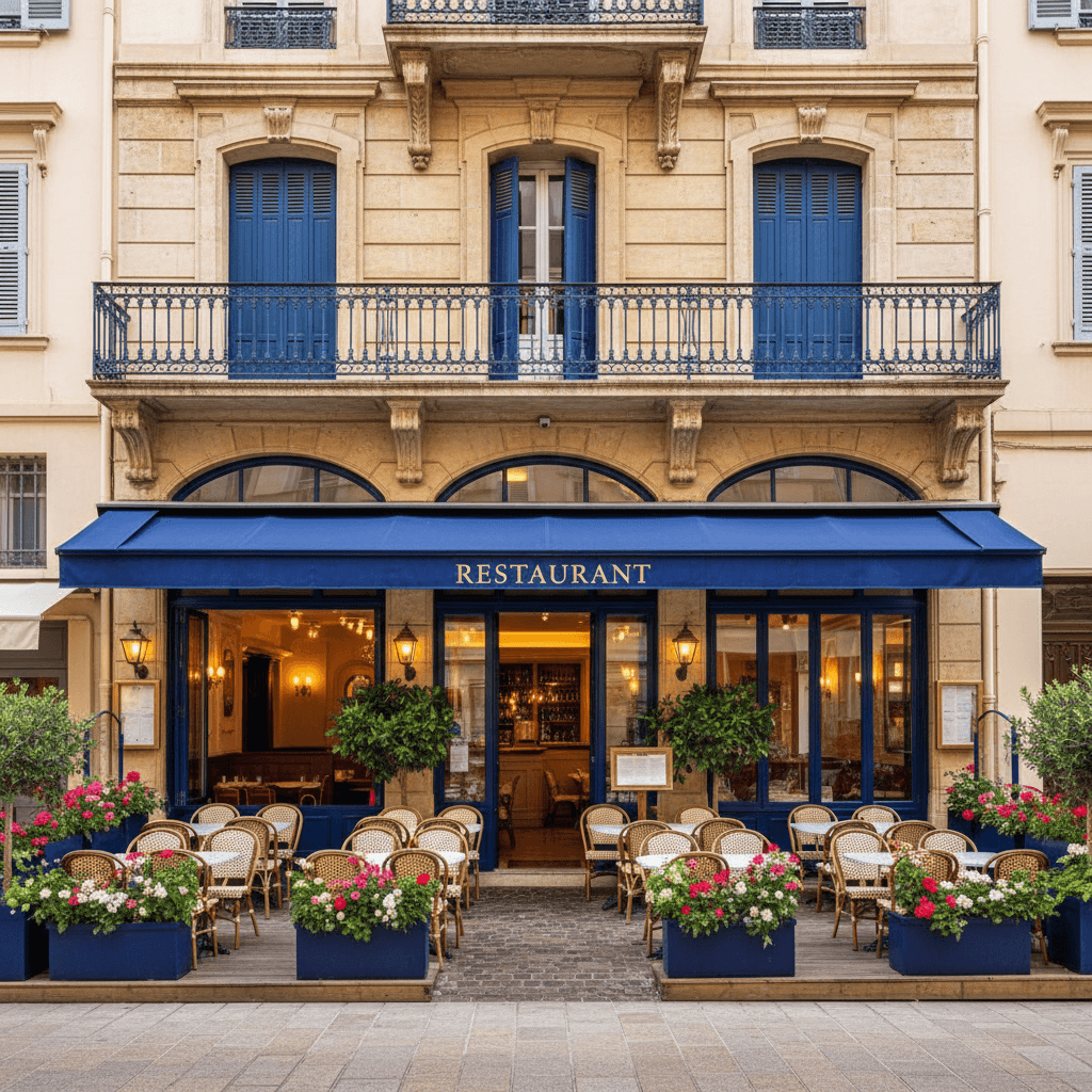 Restaurant 200m² à Nice : terrasse - licence IV