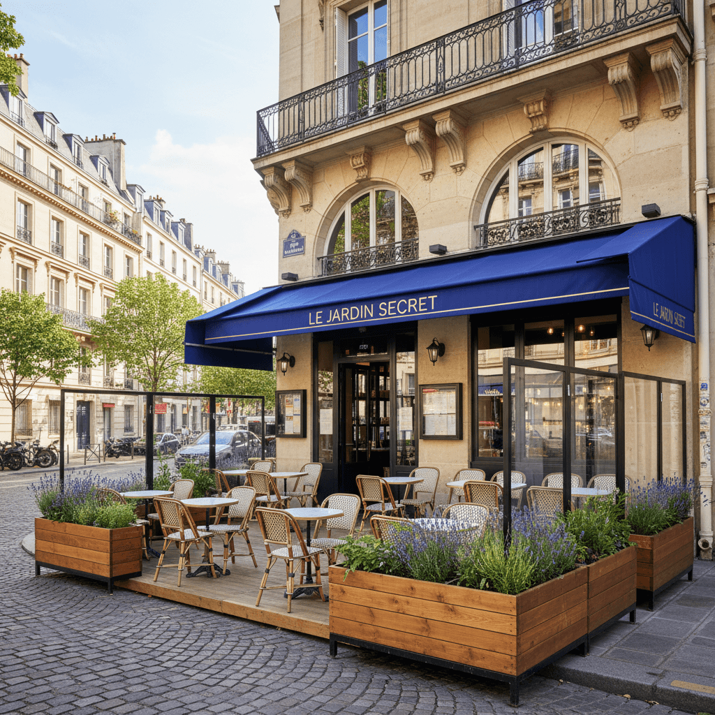 Restaurant clé en main à Paris, 49 m² avec terrasse