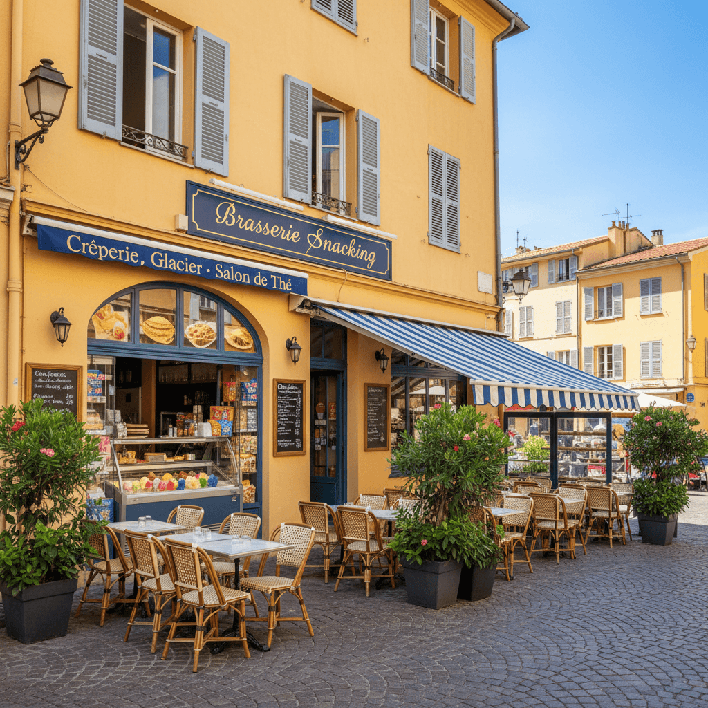 Snack 40m² à Nice : terrasse - licence IV