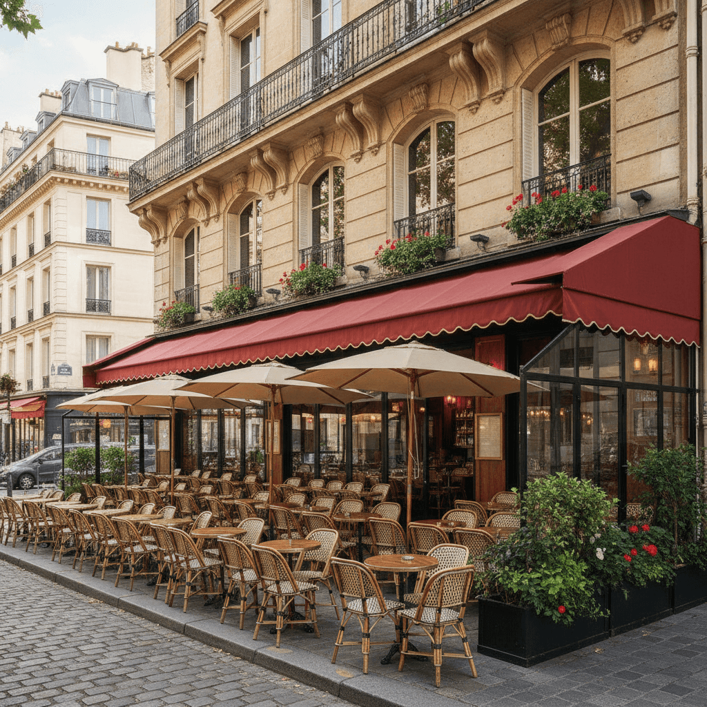Bar-brasserie 120 couverts à Paris : terrasse - licence IV