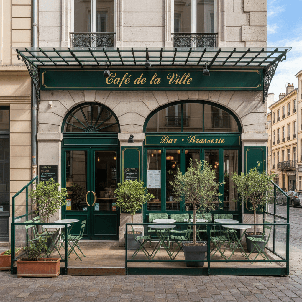 Bar-brasserie 85m² à Lyon : terrasse