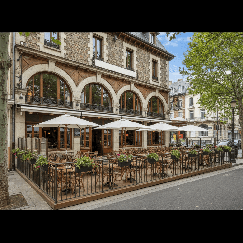 Bar-brasserie à Grenoble : terrasse - licence IV