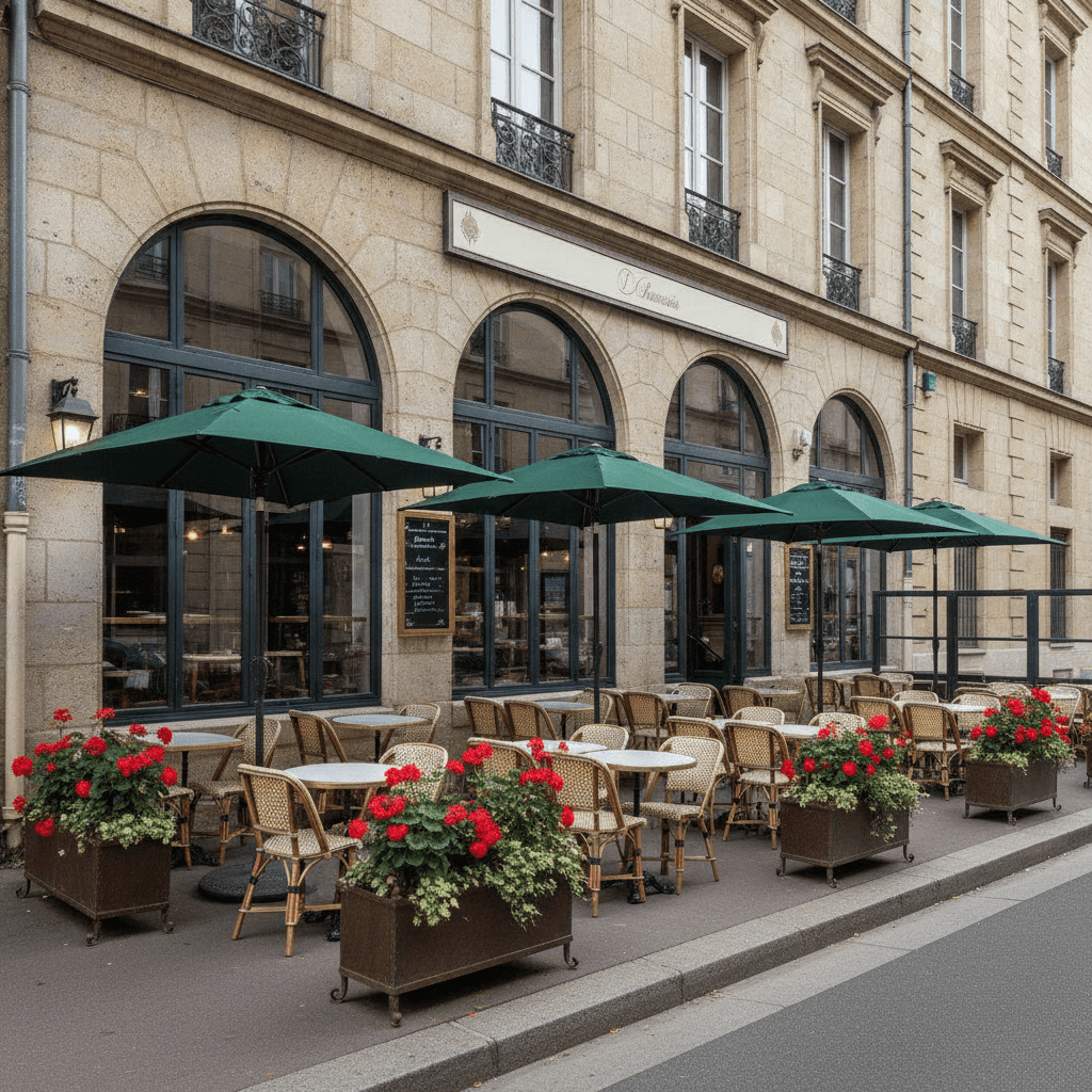 Bar-brasserie 250m² à Reims : terrasse - licence IV