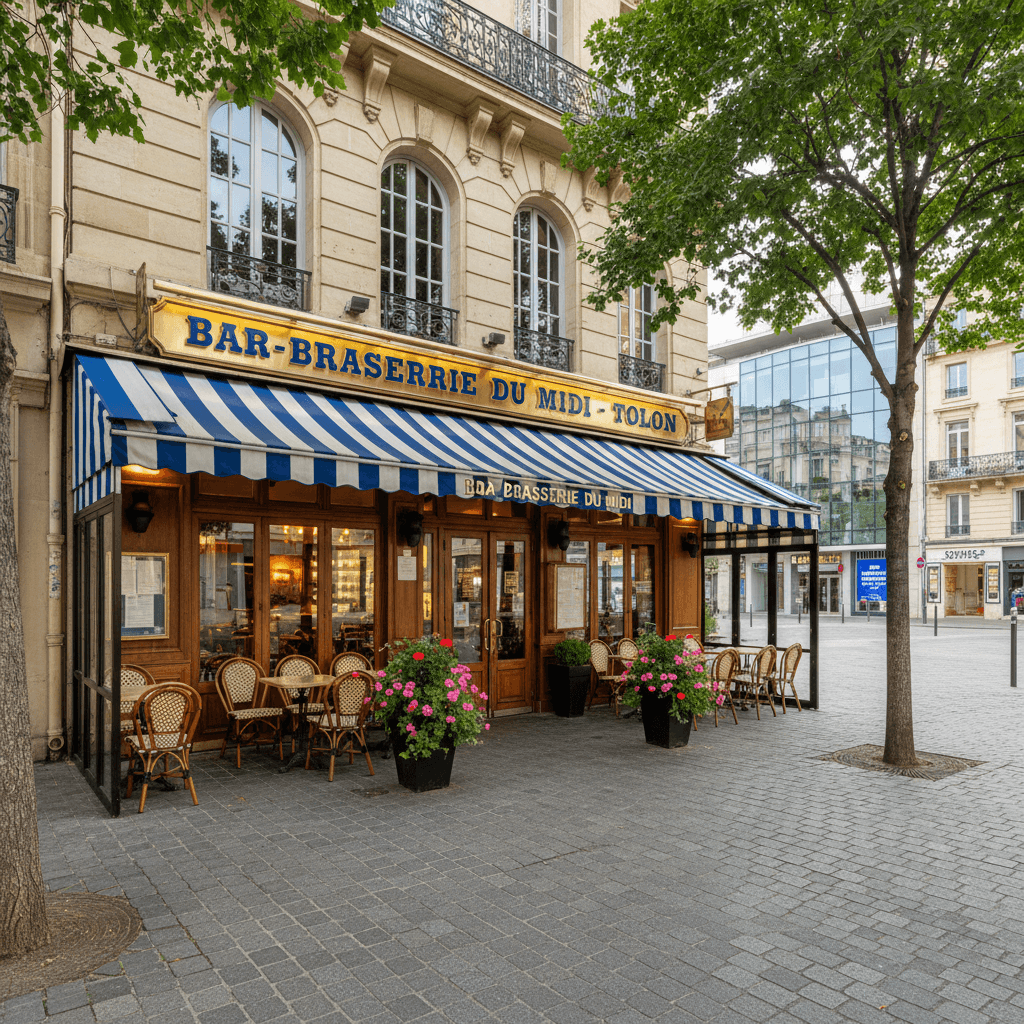Bar-brasserie à Toulon : terrasse - licence IV