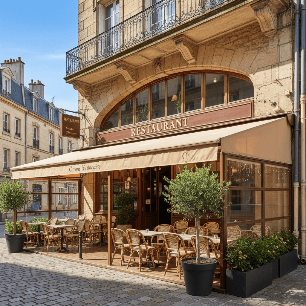 Restaurant 168m² à Clermont-Ferrand : terrasse - licence IV