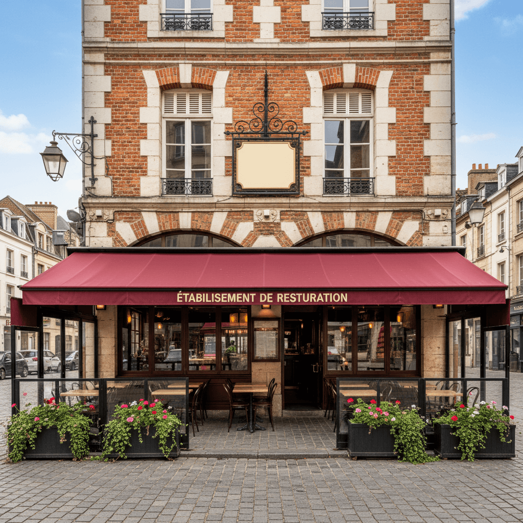 Bar-brasserie 150m² à Lille : terrasse - licence IV