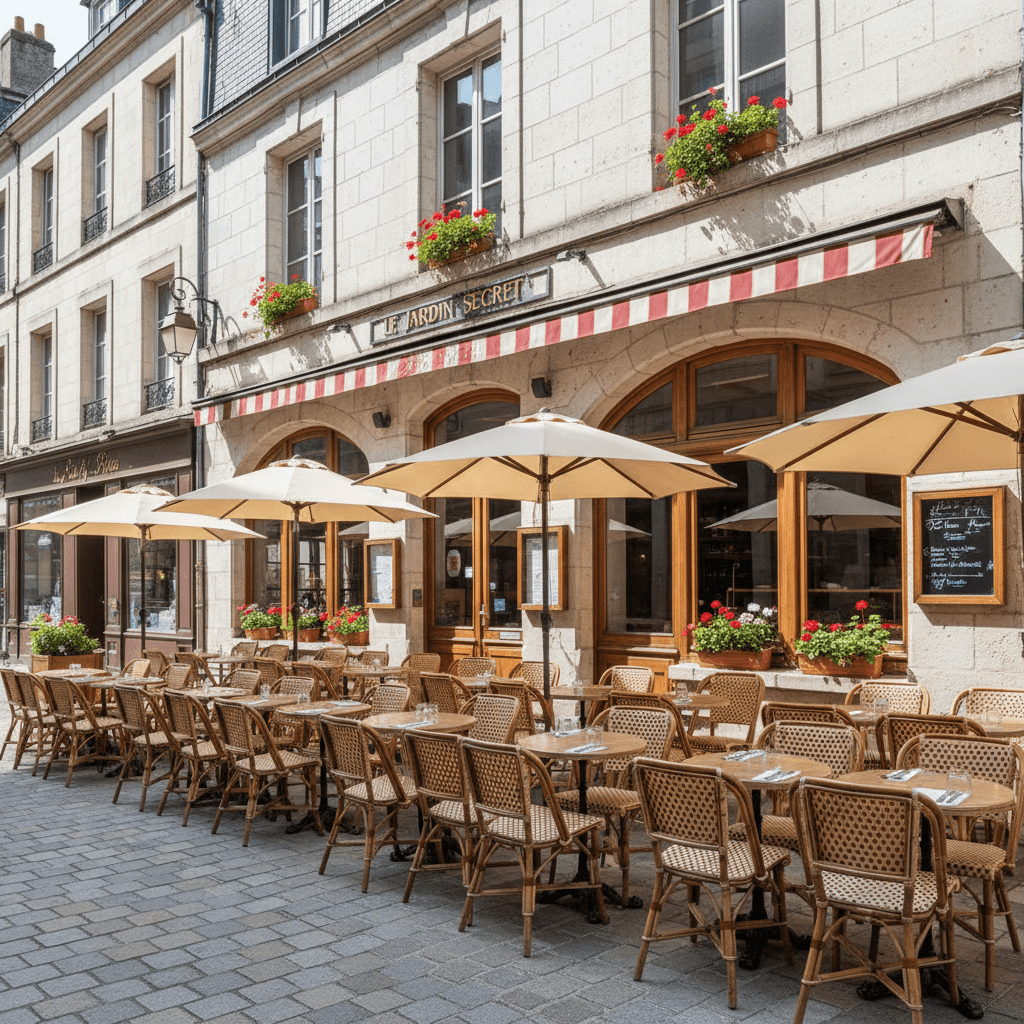 Restaurant 373m² à Nantes : terrasse - extraction