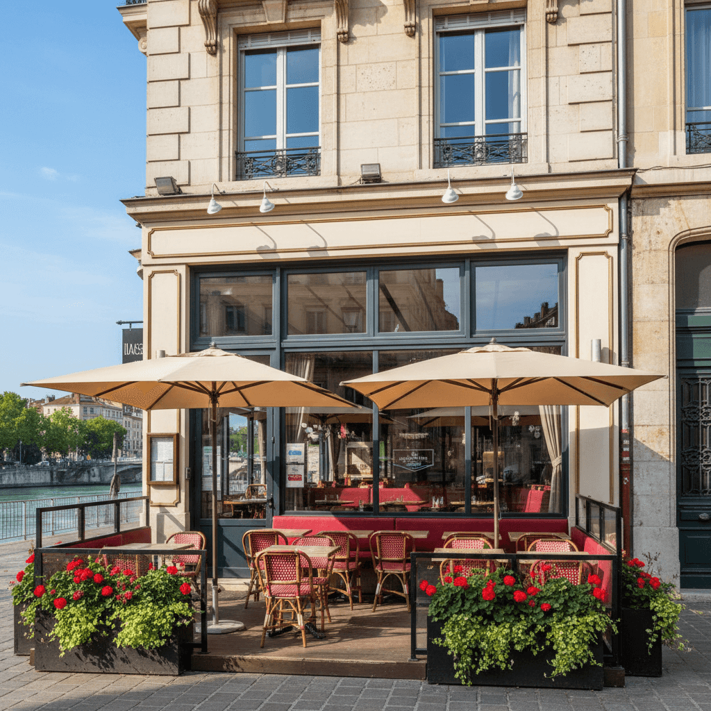 Bar-brasserie 70m² à Lyon : terrasse - licence IV