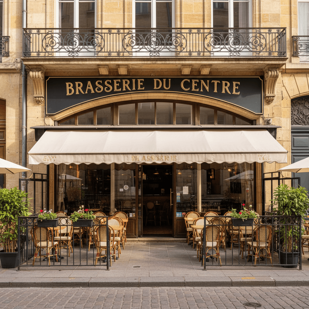 Bar-brasserie 85m² à Bordeaux : terrasse - licence IV