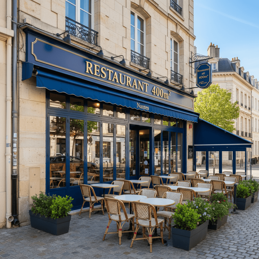 Restaurant 400m² à Nantes : extraction