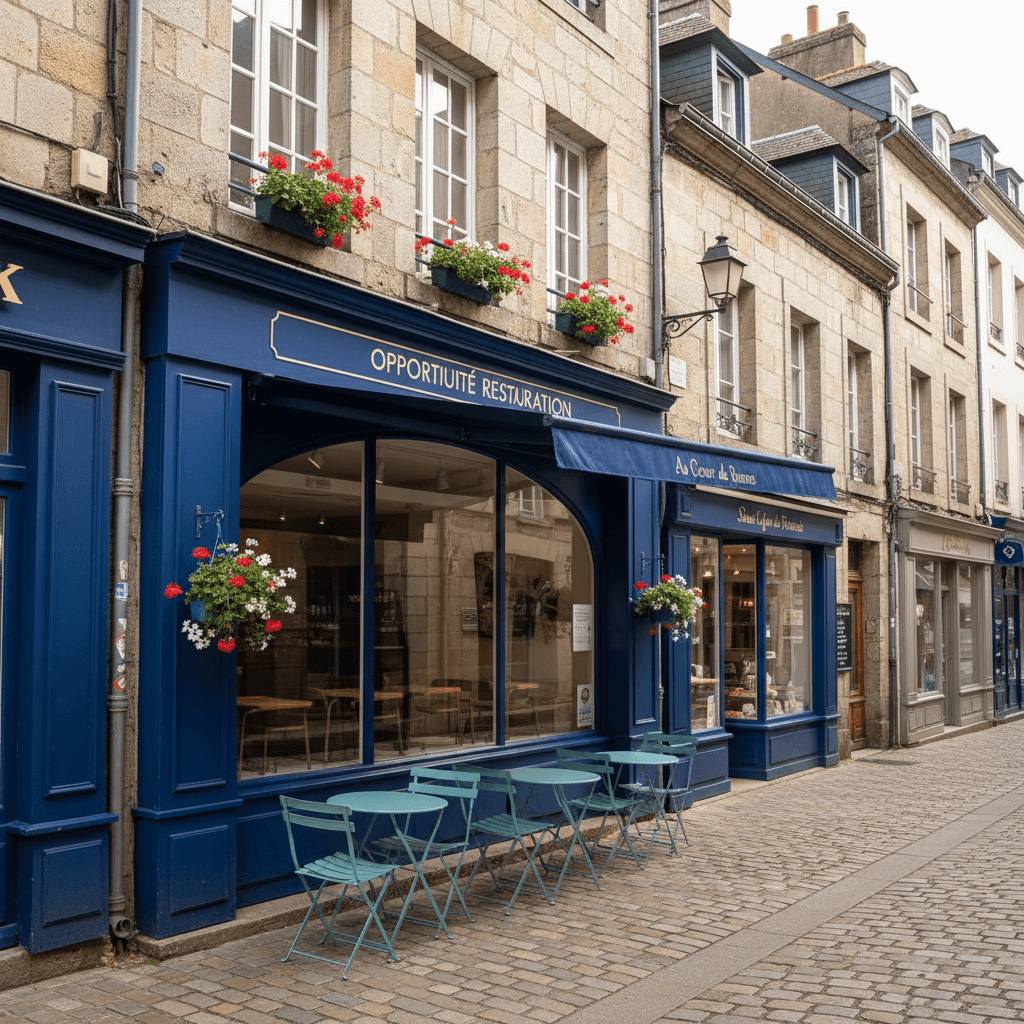 Snack 90m² à Rennes : terrasse