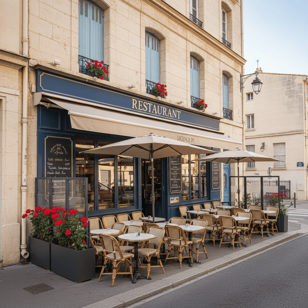 Restaurant 114m² à Marseille : terrasse - licence IV