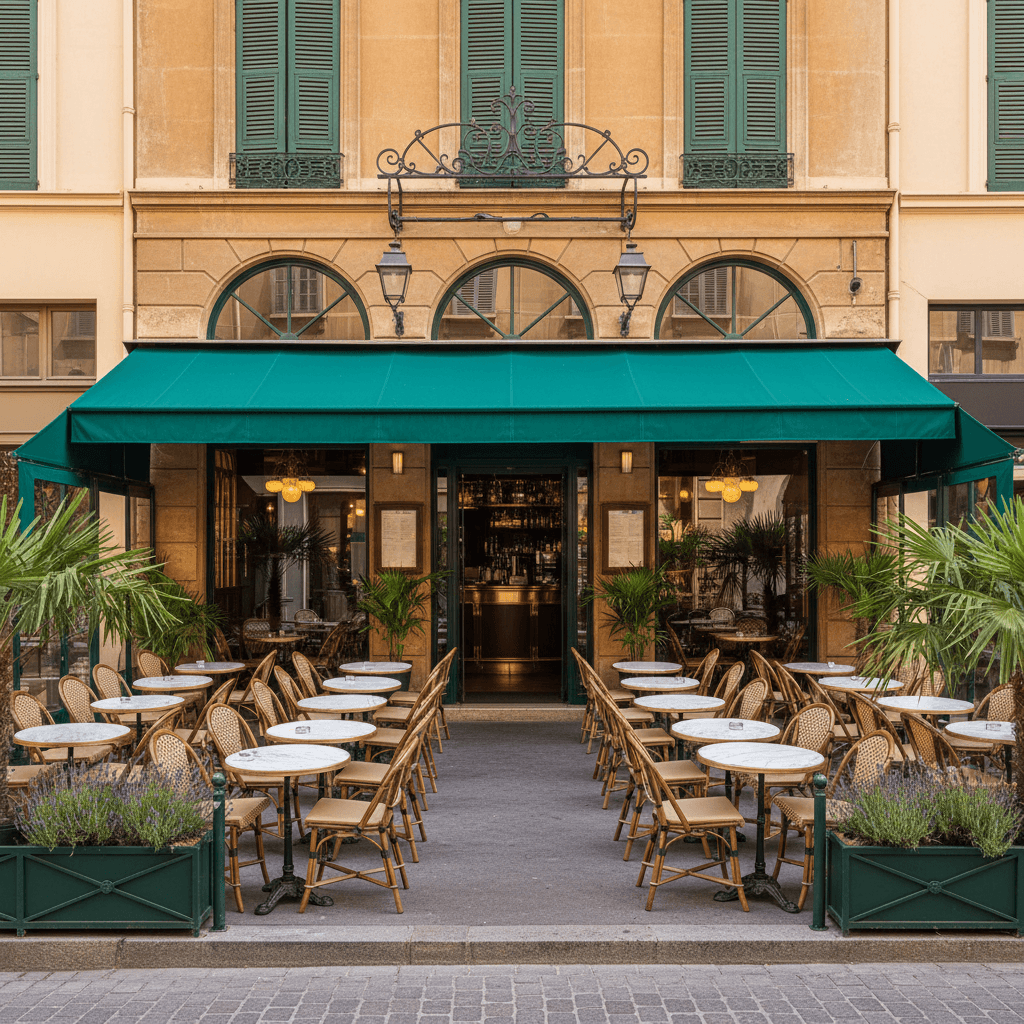 Bar-brasserie à Nice : terrasse - licence IV