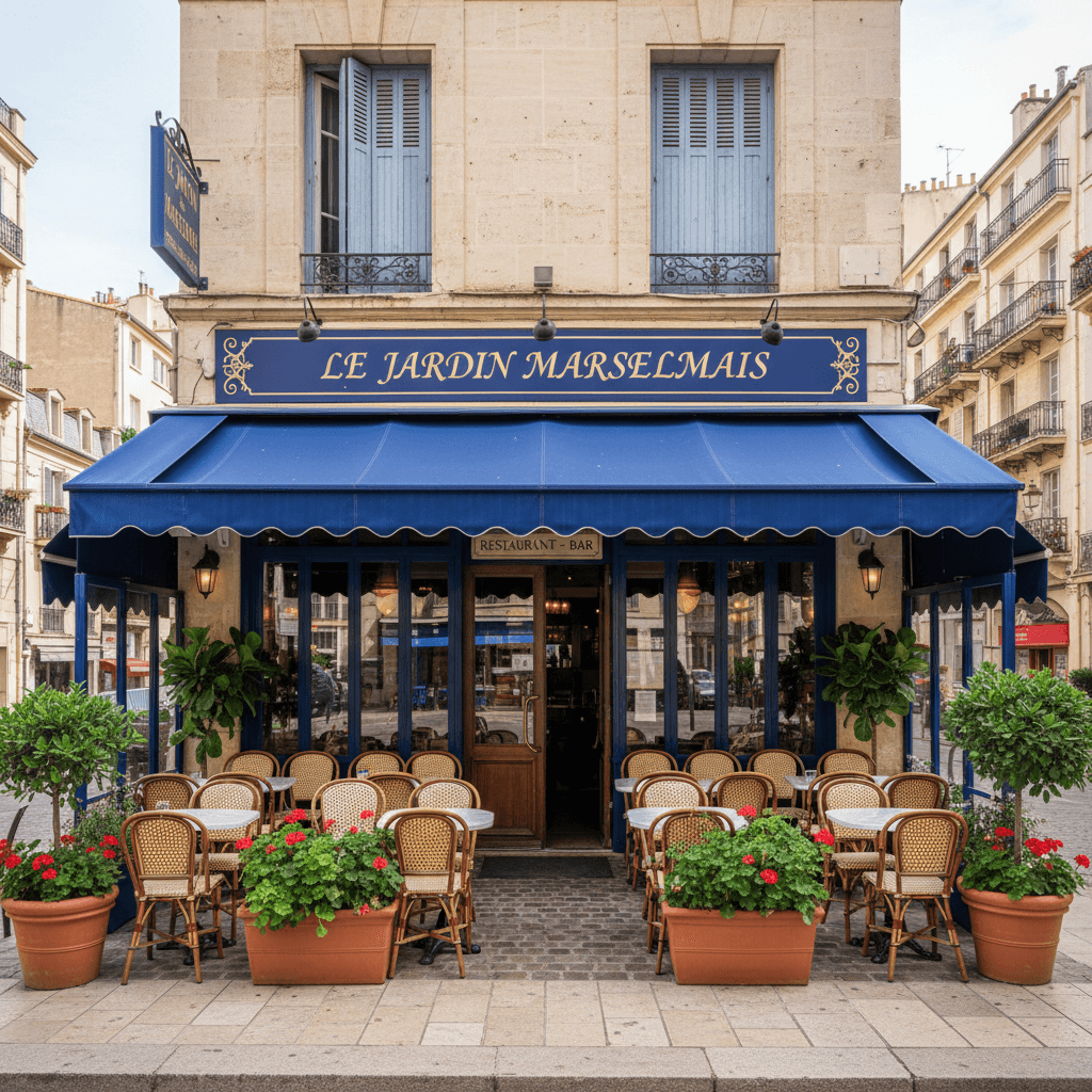 Restaurant 120m² à Marseille : terrasse - extraction