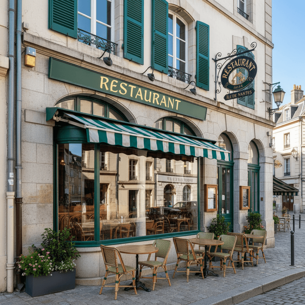 Restaurant 60m² à Nantes : terrasse