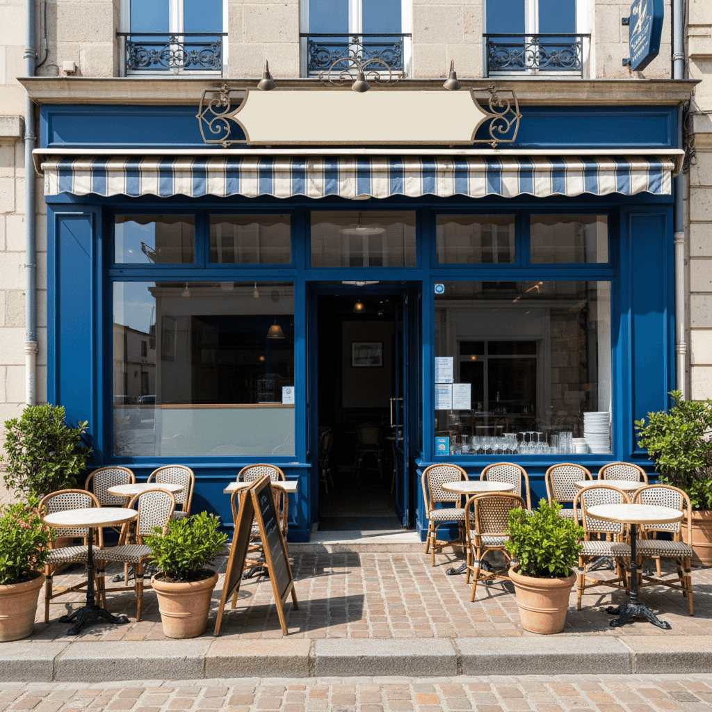 Bar-brasserie 75m² à Le Havre : terrasse - licence IV