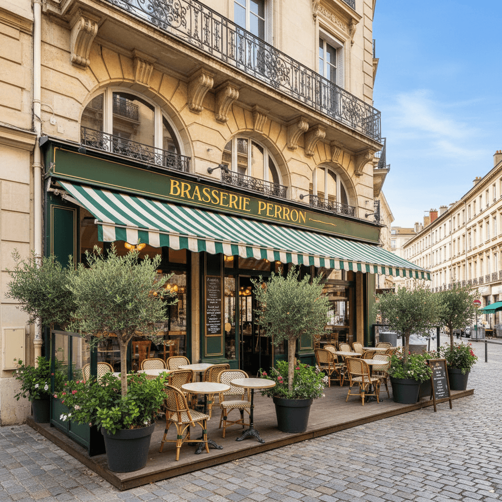 Bar-brasserie 85m² à Lyon : terrasse - licence IV