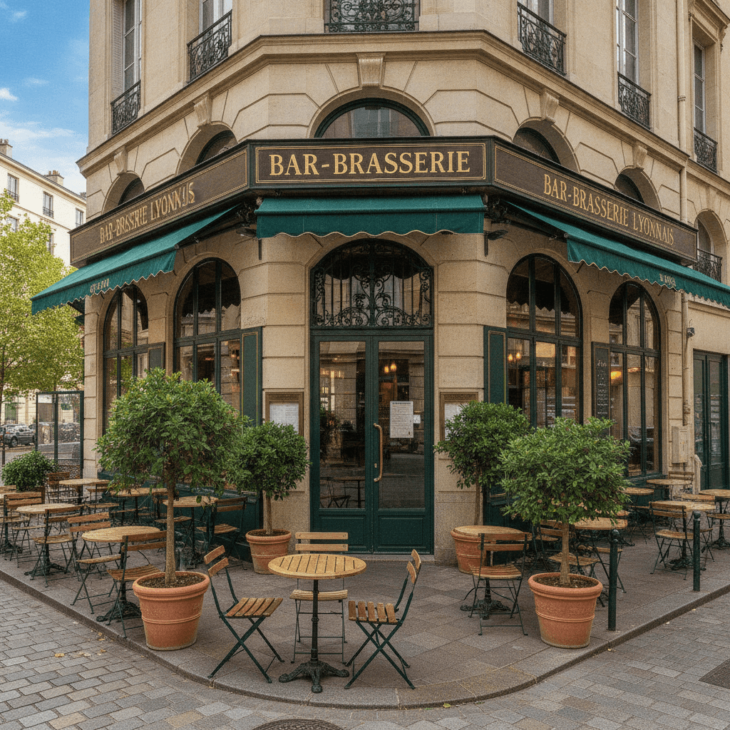 Bar-brasserie 100m² à Lyon : terrasse - licence IV