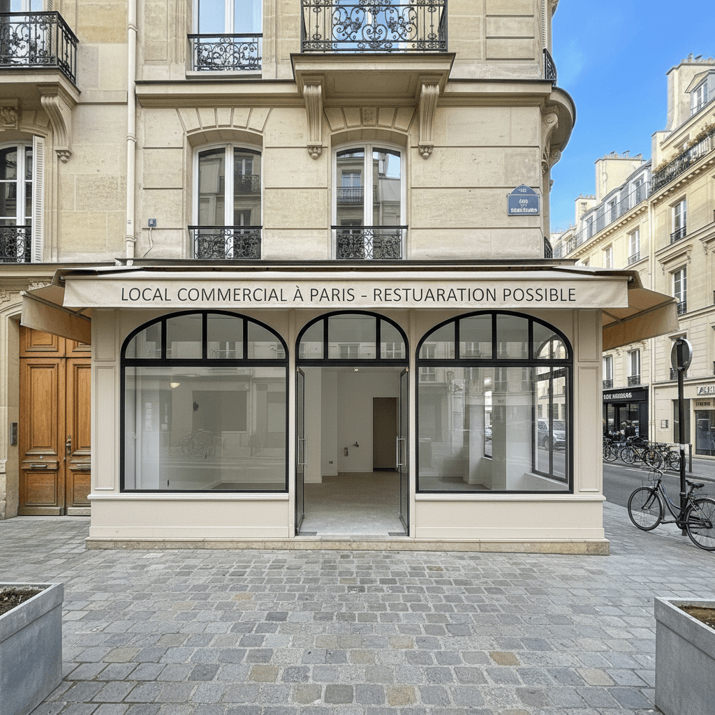 Local Commercial à Paris - Restauration Possible